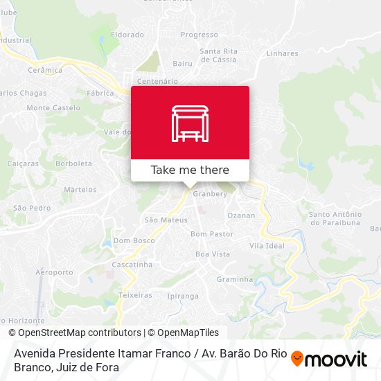 Mapa Avenida Presidente Itamar Franco / Av. Barão Do Rio Branco
