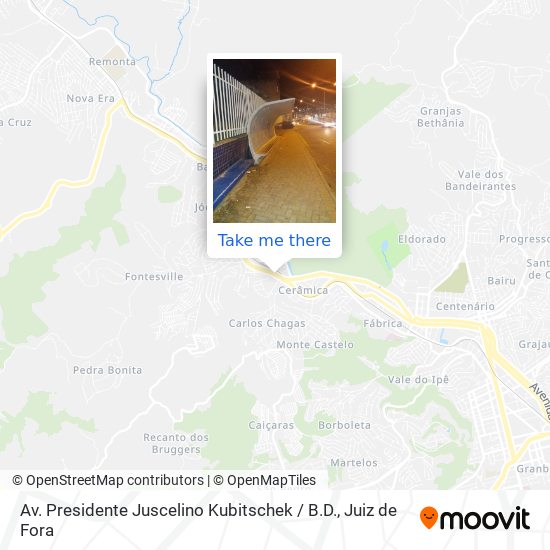 Av. Presidente Juscelino Kubitschek / B.D. map