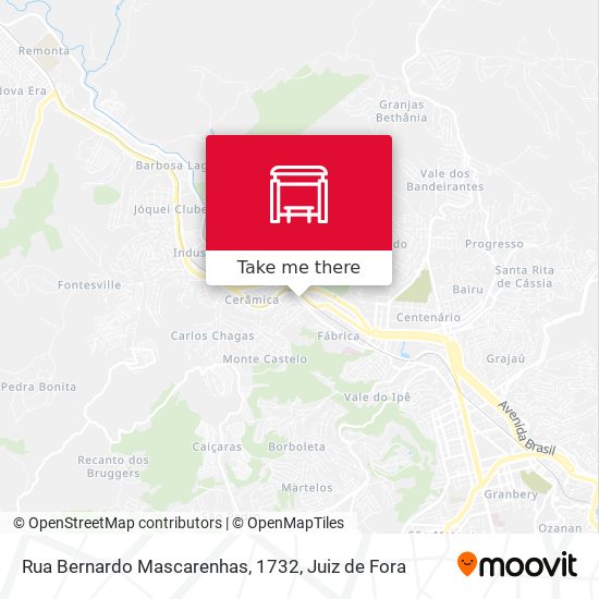 Mapa Rua Bernardo Mascarenhas, 1732