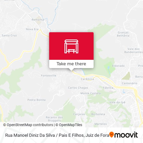 Mapa Rua Manoel Diniz Da Silva / Pais E Filhos