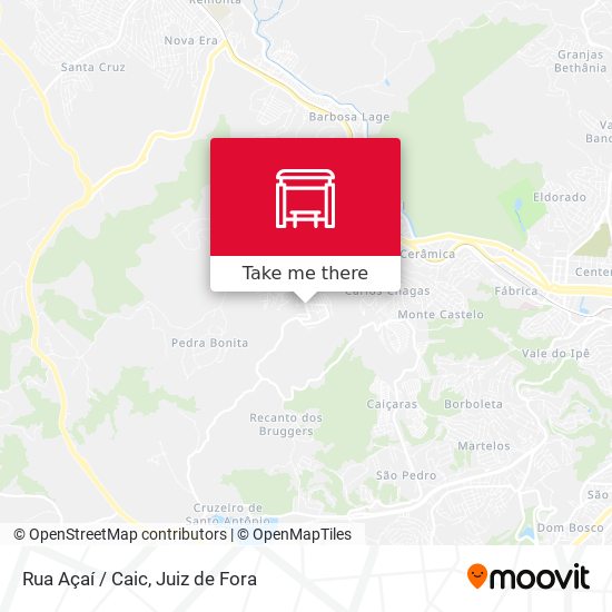 Rua Açaí / Caic map