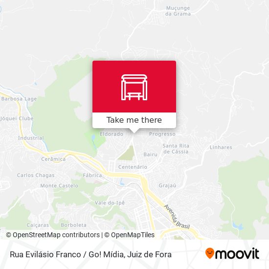 Rua Evilásio Franco / Go! Mídia map