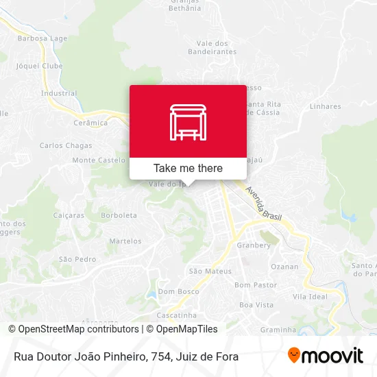 Rua Doutor João Pinheiro, 754 map
