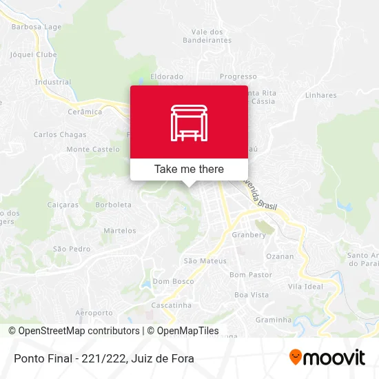 Ponto Final - 221/222 map