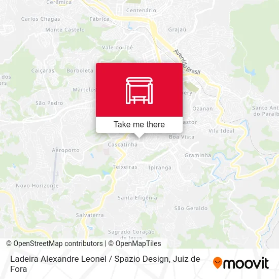 Ladeira Alexandre Leonel / Spazio Design map