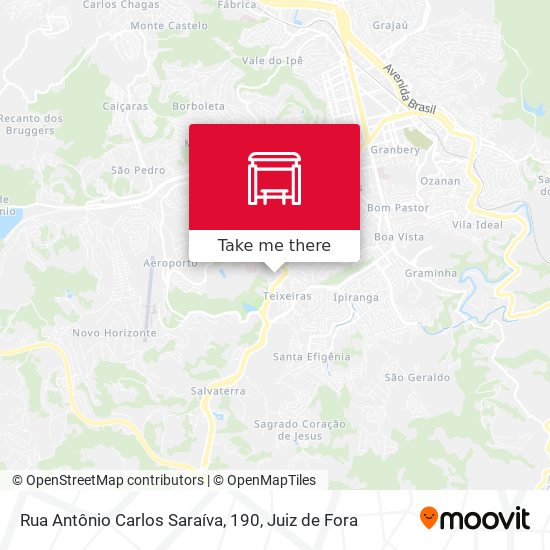 Rua Antônio Carlos Saraíva, 190 map