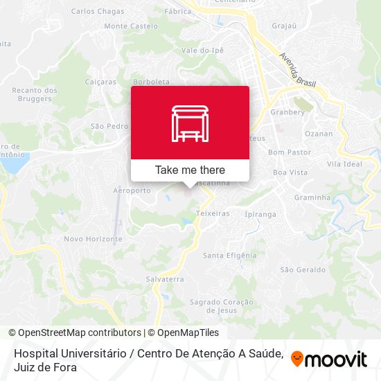 Hospital Universitário / Centro De Atenção A Saúde map