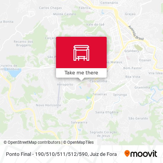Ponto Final - 190 / 510 / 511 / 512 / 590 map