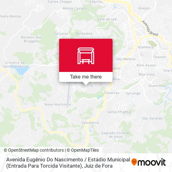 Mapa Avenida Eugênio Do Nascimento / Estádio Municipal (Entrada Para Torcida Visitante)