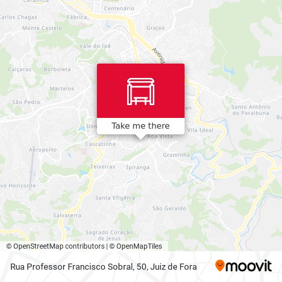 Mapa Rua Professor Francisco Sobral, 50