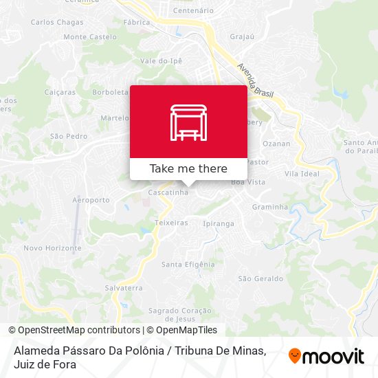 Alameda Pássaro Da Polônia / Tribuna De Minas map
