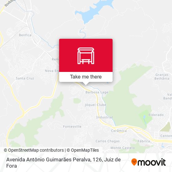 Avenida Antônio Guimarães Peralva, 126 map