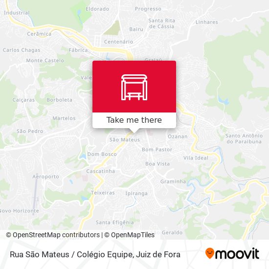 Mapa Rua São Mateus / Colégio Equipe