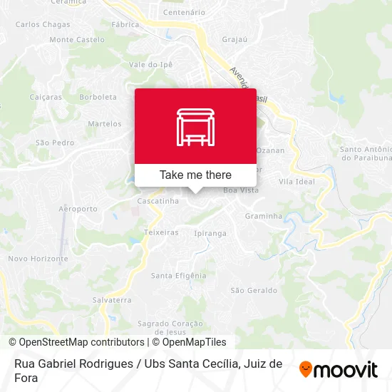 Rua Gabriel Rodrigues / Ubs Santa Cecília map