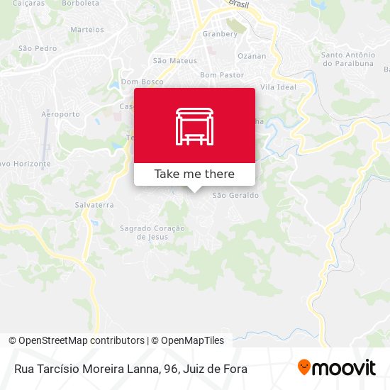 Rua Tarcísio Moreira Lanna, 96 map
