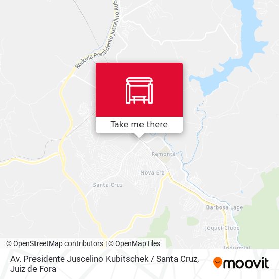 Av. Presidente Juscelino Kubitschek / Santa Cruz map