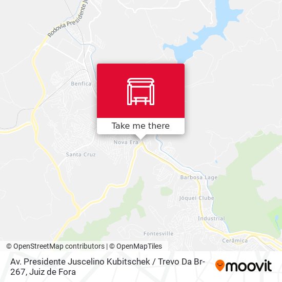 Av. Presidente Juscelino Kubitschek / Trevo Da Br-267 map