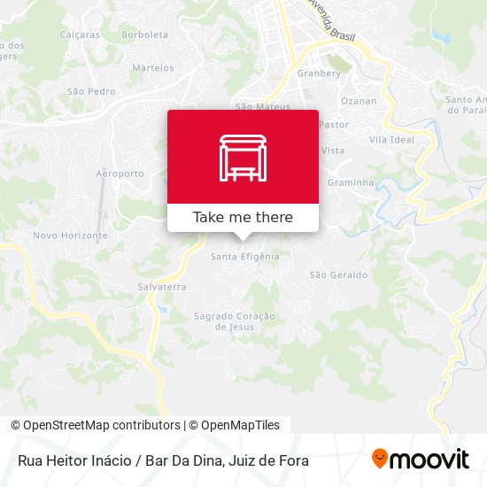 Mapa Rua Heitor Inácio / Bar Da Dina