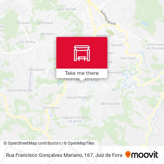 Mapa Rua Francisco Gonçalves Mariano, 167