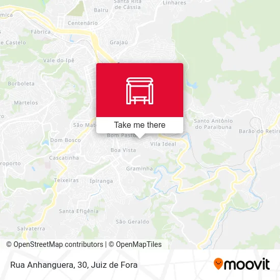 Rua Anhanguera, 30 map