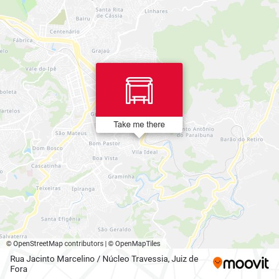 Mapa Rua Jacinto Marcelino / Núcleo Travessia