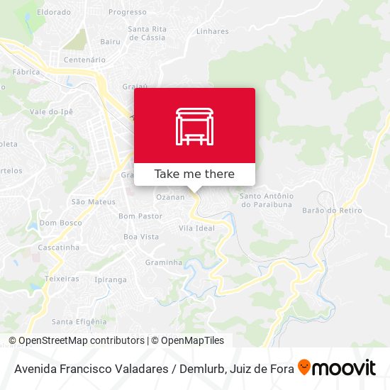 Avenida Francisco Valadares / Demlurb map