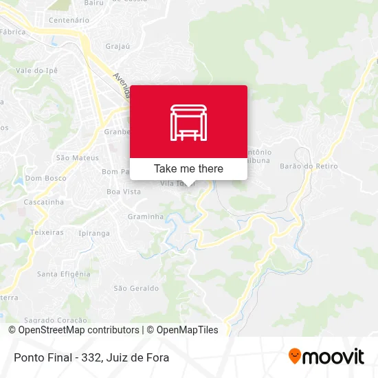 Ponto Final - 332 map