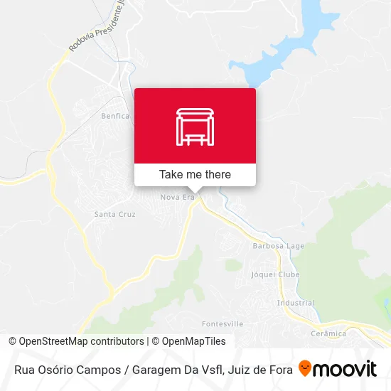 Rua Osório Campos / Garagem Da Vsfl map