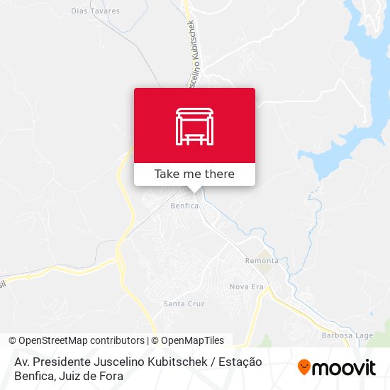 Mapa Av. Presidente Juscelino Kubitschek / Estação Benfica