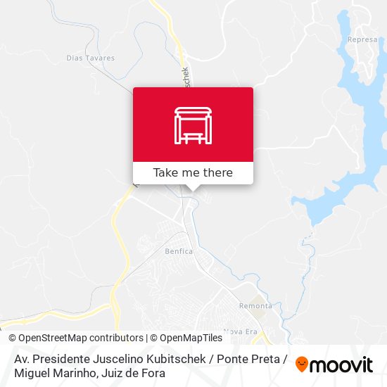 Mapa Av. Presidente Juscelino Kubitschek / Ponte Preta / Miguel Marinho
