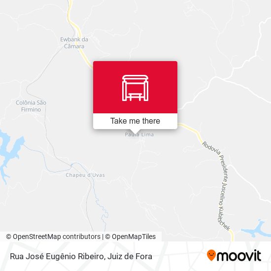 Mapa Rua José Eugênio Ribeiro