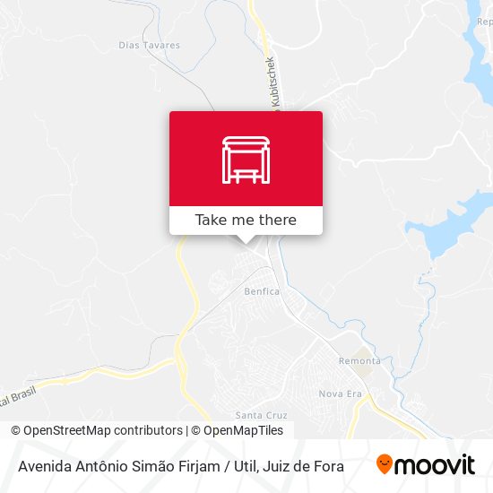 Avenida Antônio Simão Firjam / Util map