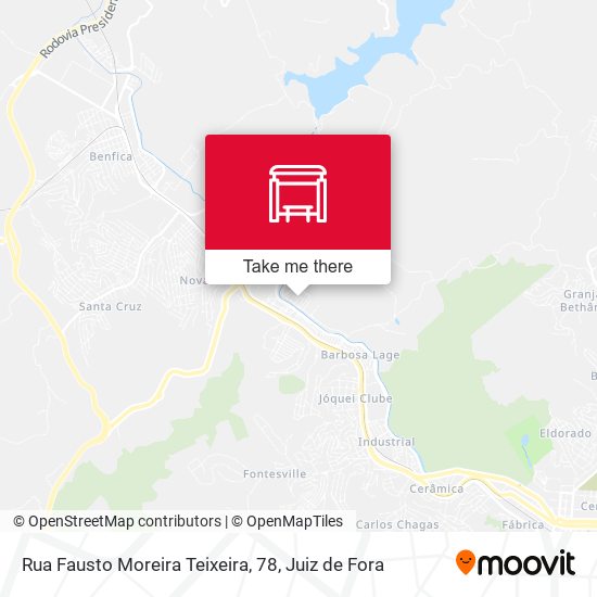 Mapa Rua Fausto Moreira Teixeira, 78