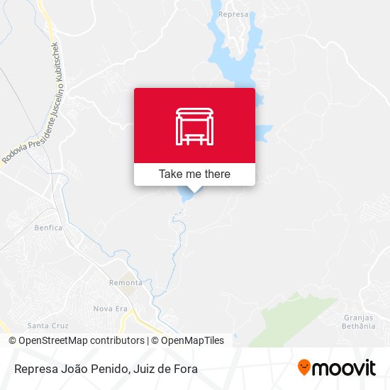 Mapa Represa João Penido