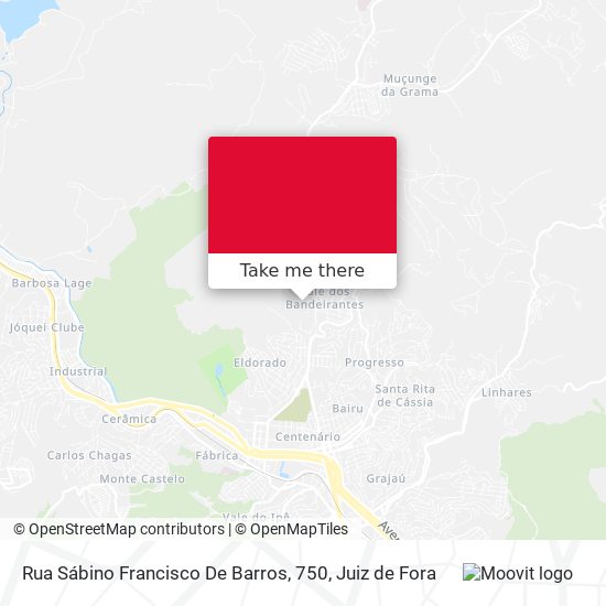Mapa Rua Sábino Francisco De Barros, 750