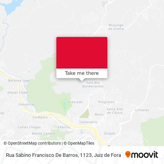 Rua Sábino Francisco De Barros, 1123 map