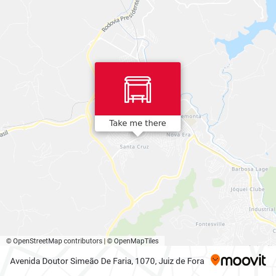 Mapa Avenida Doutor Simeão De Faria, 1070