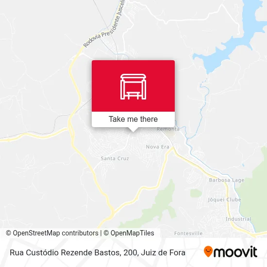 Rua Custódio Rezende Bastos, 200 map
