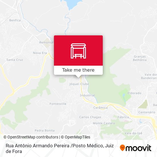 Mapa Rua Antônio Armando Pereira /Posto Médico