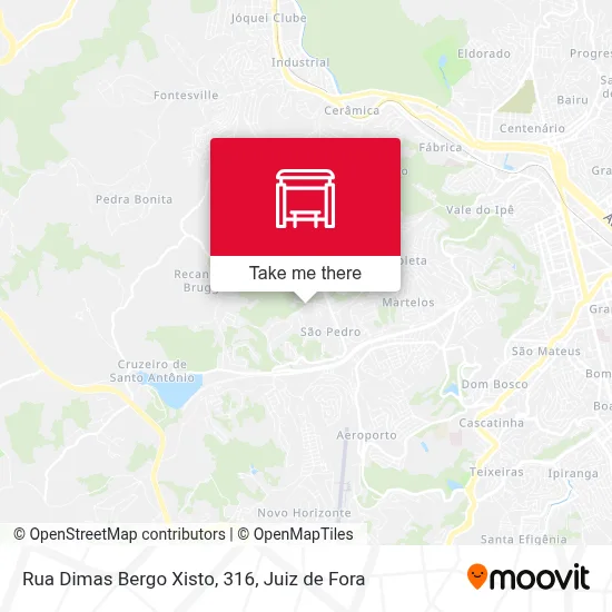 Rua Dimas Bergo Xisto, 316 map