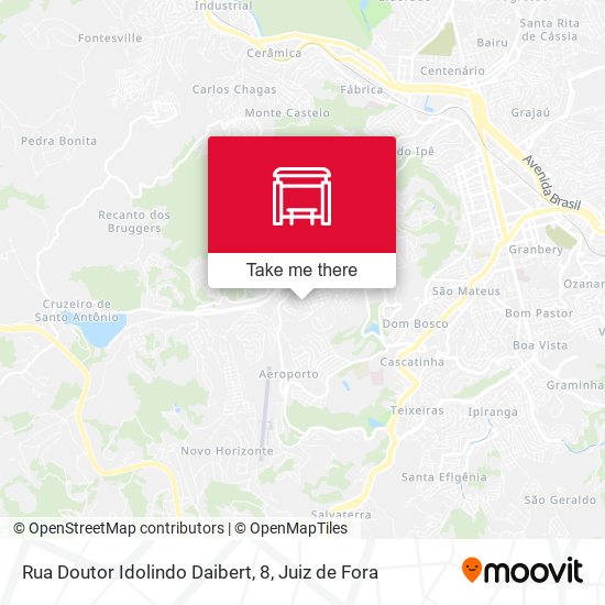 Rua Doutor Idolindo Daibert, 8 map