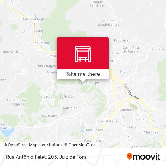 Rua Antônio Felet, 205 map