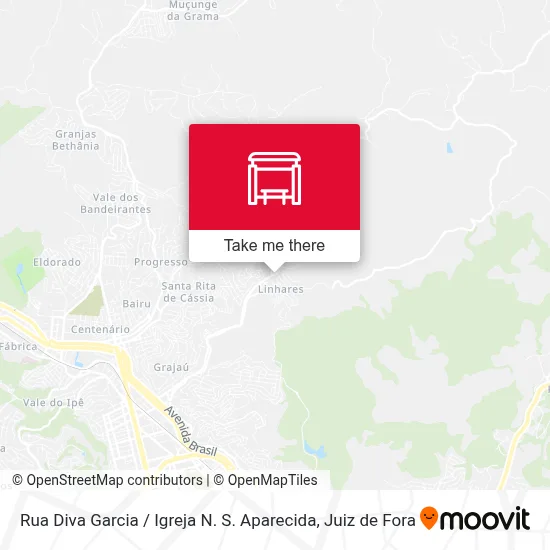 Rua Diva Garcia / Igreja N. S. Aparecida map