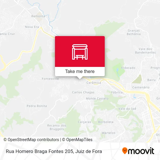 Rua Homero Braga Fontes 205 map