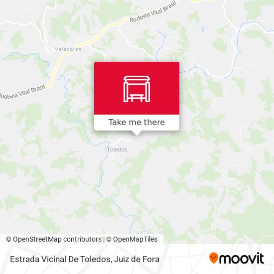 Mapa Estrada Vicinal De Toledos