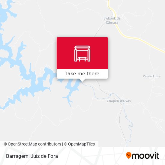 Barragem map