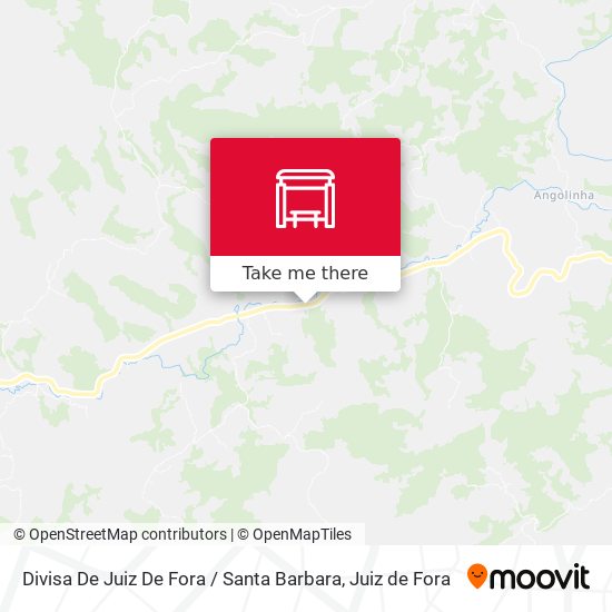 Divisa De Juiz De Fora / Santa Barbara map