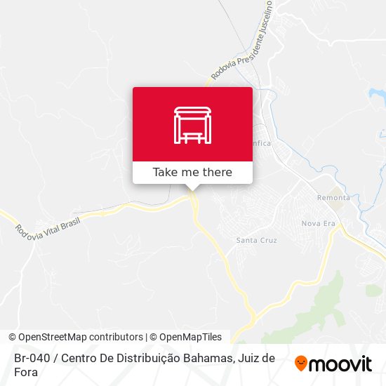 Mapa Br-040 / Centro De Distribuição Bahamas