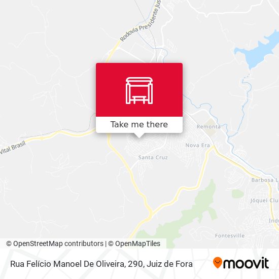 Rua Felício Manoel De Oliveira, 290 map