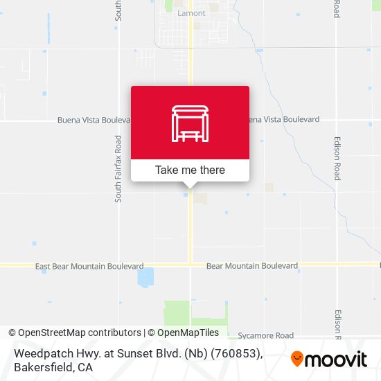 Weedpatch Hwy. at Sunset Blvd. (Nb) (760853) map